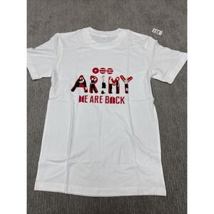 Army We Are Back White T Shirt Size Small # 138